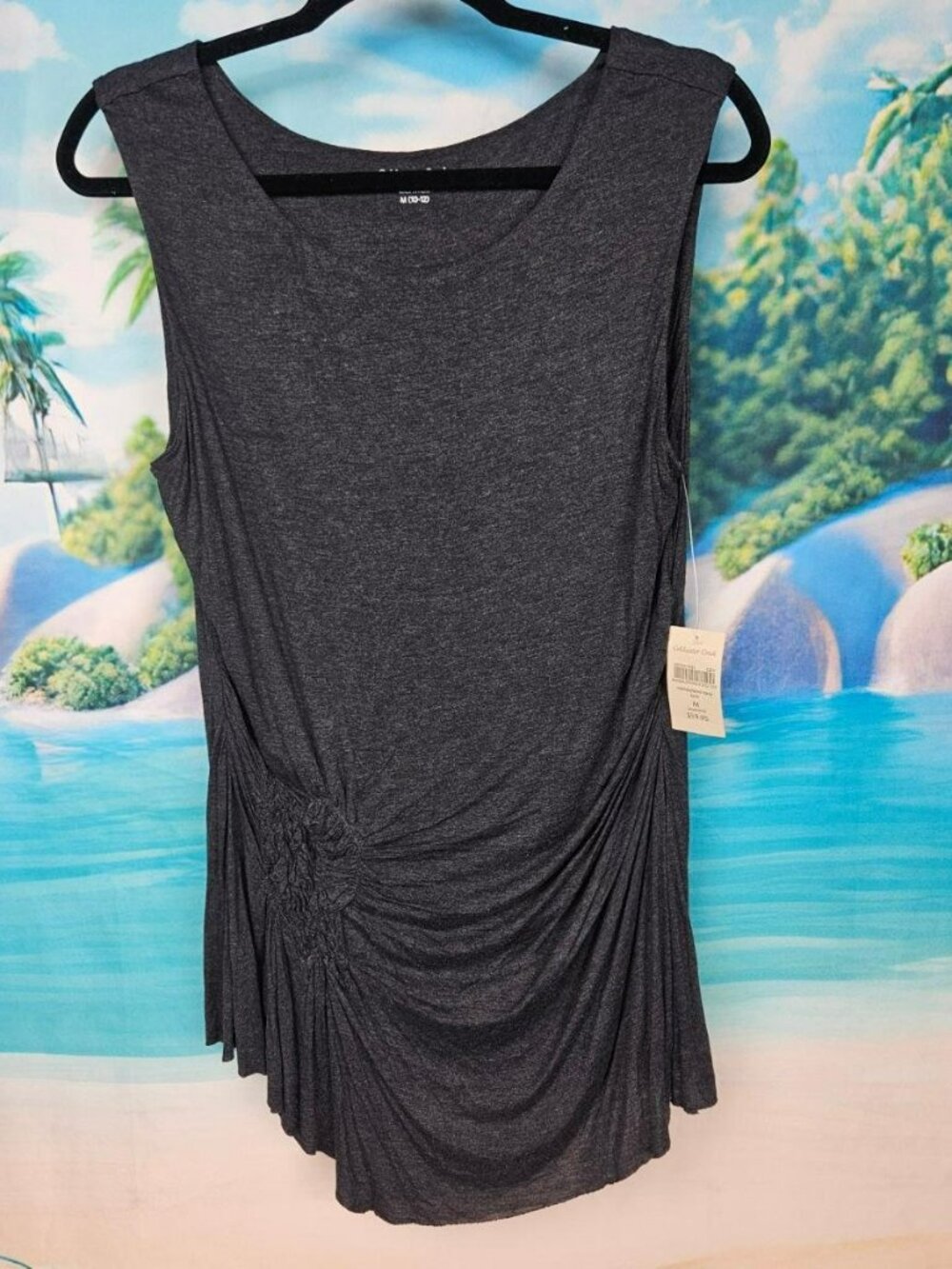 Gray Tank Top Womens M Coldwater Stretch Comfort Creek Easy Drape Casual NWT